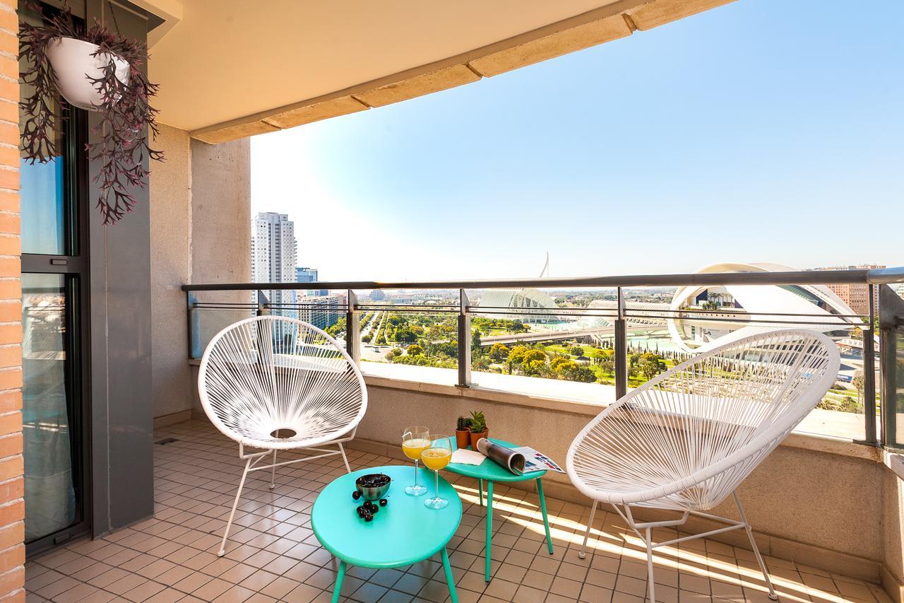 Apartup Green Opera Views Valencia Kültér fotó